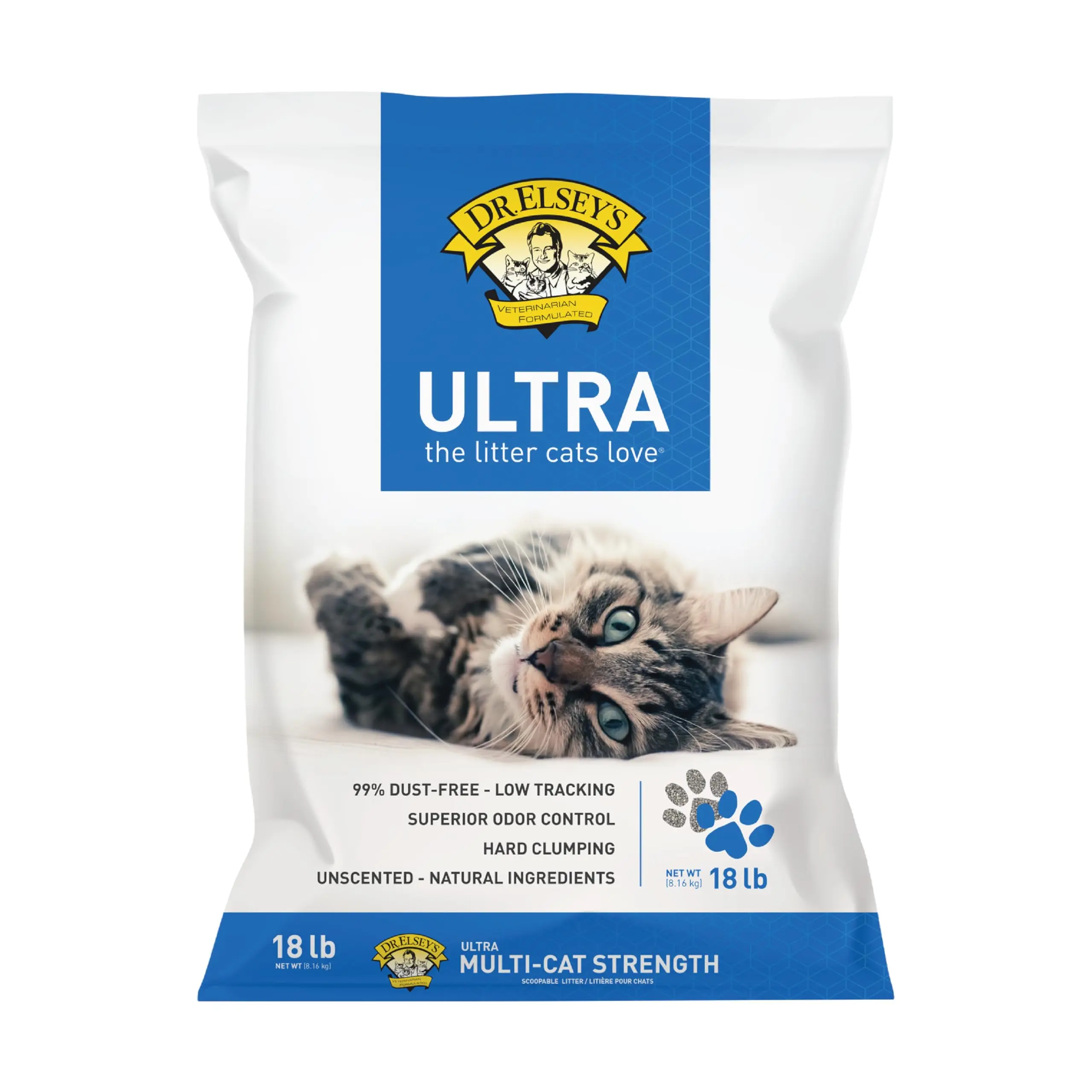 Cat Litter, Ultra Unscented Clumping Clay Cat Litter 18 lb Bag 4