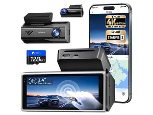 Pelsee True 4K+2.5K Dash Cam Front and Rear,IMX678 + IMX675 Dual Starvis 2 Sensor,Free 128GB Card & OBD Hardwire Kit,Native 4K HDR Dash Camera for Cars,5.8GHz WiFi 6,STARLIT Full Color Night Vision,GPS,ADAS