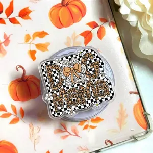 Retro Dog Mama Phone Grip, Coquette Bow Dog Mom Aesthetic Magnetic Kickstand Holder, Cute Gift for Pet Lovers