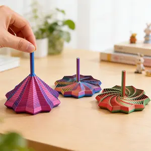 4 pieces. Random colors. 3D printed gradient colors, deformable. Suitable for office and home stress-relieving toys. Unique gift choices for Christmas/Valentine's Day/Graduation Season/Easter.