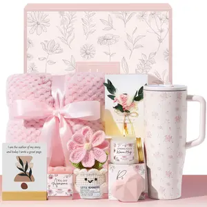 MAYICIVO Mothers Day Gifts Birthday Gifts for Women - Get Well Soon Spa Care Package, Luxury Self Care Gift Basket for After Surgery & Cancer Care Inspirational Thinking of You Sympathy Gift Set for Mom Her Friend