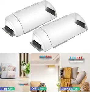 Magnetic Air Vent Deflector 2 Pack – 9" to 15.5" Adjustable Vent Covers for Floor, Wall & Ceiling, Strong Magnets tiktokshopspringglowup summervibes