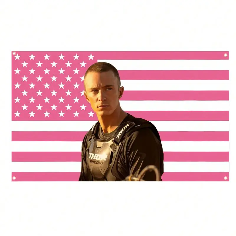 Drew Flag Starkey Rafe Pink America Cameron Flag Tapestry Suitable for University Dormitory Parties, Courtyards, Gifts 1 Room Decoration Flag Art Tapestry Decorations