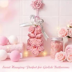 Handcrafted decorative soap gift set—emits a fresh, long-lasting fragrance. Bathroom decor, home accessories, gifts for women and friends, Valentine’s Day gifts, Mother’s Day gifts, DIY