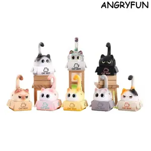 ANGRYFUN Cat-Themed Incense Burner Blind Box, Designer Toy Collectible Figure, Aromatherapy Home Decor Desk Ornament, Cute Gift for Women, Girls, Office & Room Decoration