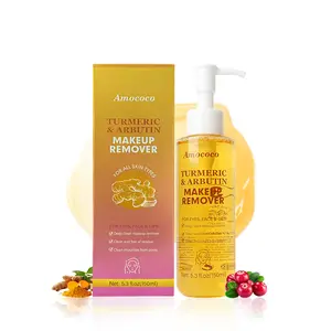 Turmeric + Arbutin Power Duo! Gentle Cleansing Liquid for All Skin Types | Effortless Makeup Removal & Natural Glow Radiant Cleanser