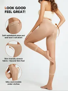 High Waist Postpartum Shaping Compression Pantyhose, Lightweight Breathable Tight Fit, Abdominal Tummy Control, Thigh Support, Body Recovery, Shapewear