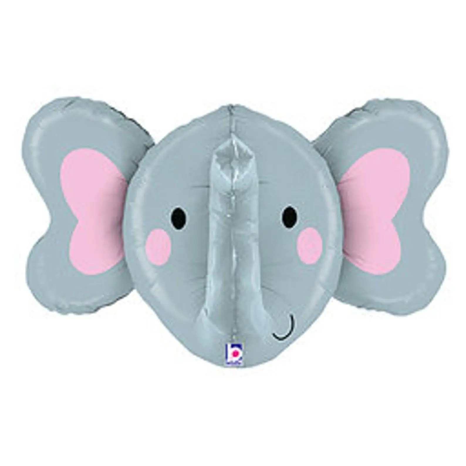 34" Elephant Head 3D Mylar Balloon