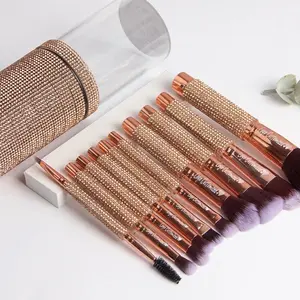 Blingy Travel Makeup Brushes