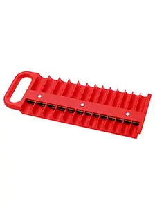 Lisle 40120 0.25 Inch 26 Piece Socket Holder - Red