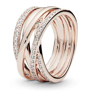 PANDORA Ring Pandora Rose Tm Entwined With Clear CZ - Variant 3