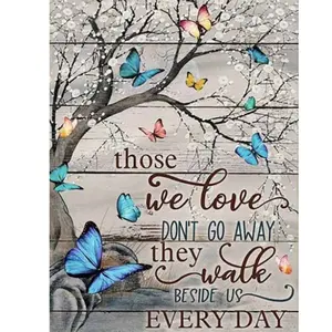5D Diamond Painting DIY Butterfly Letter Pictures Kits Full Drill Home Art
