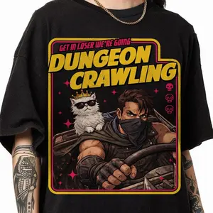 Dungeon Crawler Carl Shirt, Princess Donut and Mongo Fantasy DnD For Gamers Shirt, RPG Lover Gift Tee, Mythical Dragons Dnd Video Game Shirt