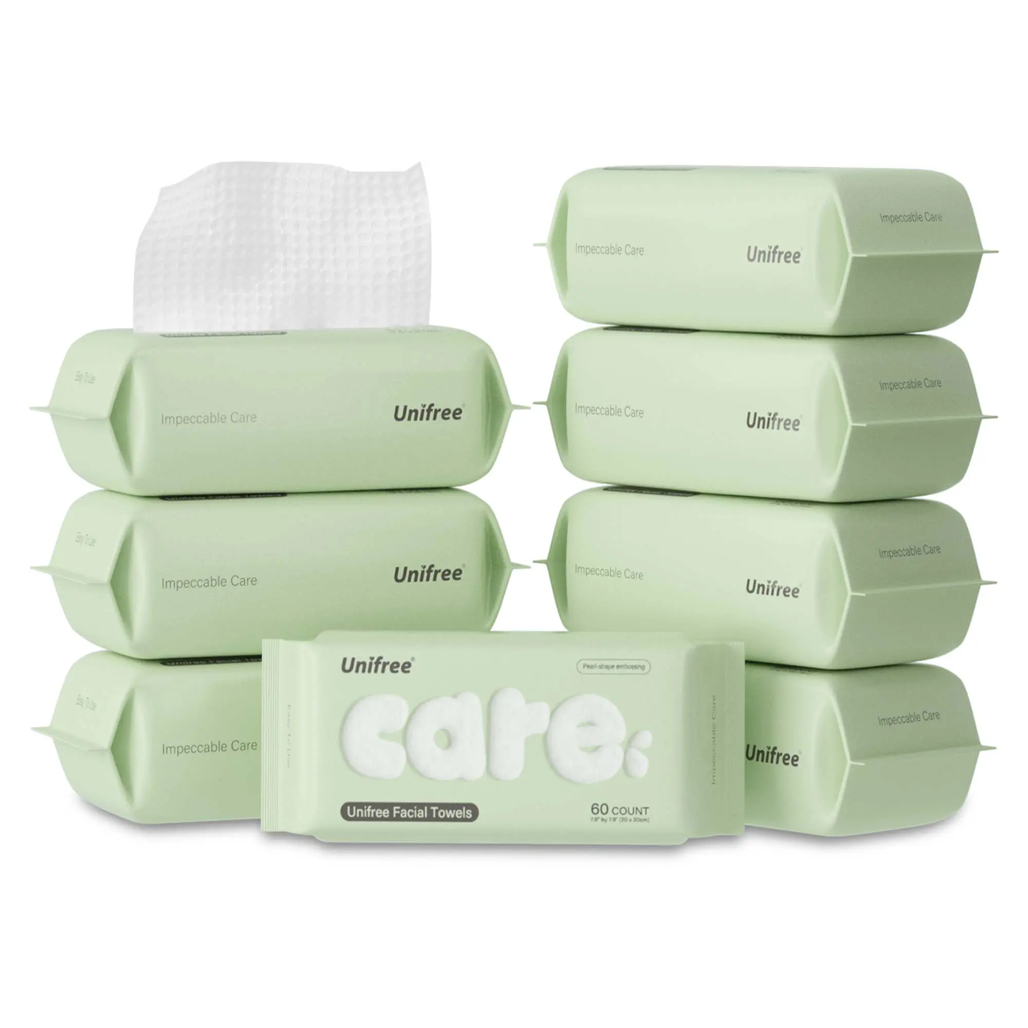 [C] Unifree Disposable Dry wipes, Face Towel, Absorbent, Biodegradable, Reusable, Soft, Comfort, Skincare, Napkin washcloth Towelette Single Use Tissues Sheet, tiktokshopsummersale