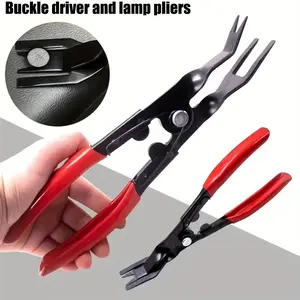1pc Car Trim Clip Removal Tool | Steel Automatic Clamp and Fastener Remover for Door Panels, Interior, Dashboard Plastic Rivets, Dashboard Removal Tool