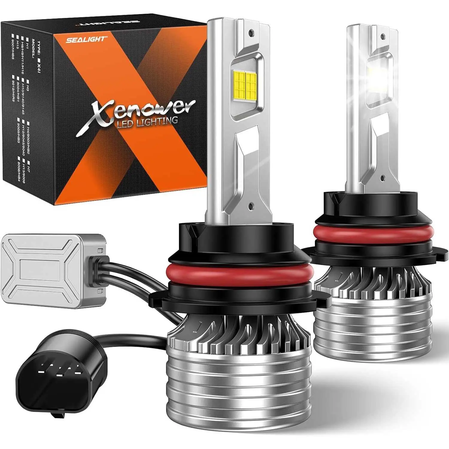 2003 Mercury Sable 9007/HB5 110W 6500K White IP67 LED Headlight Bulbs 2PCS SEALIGHT X4i