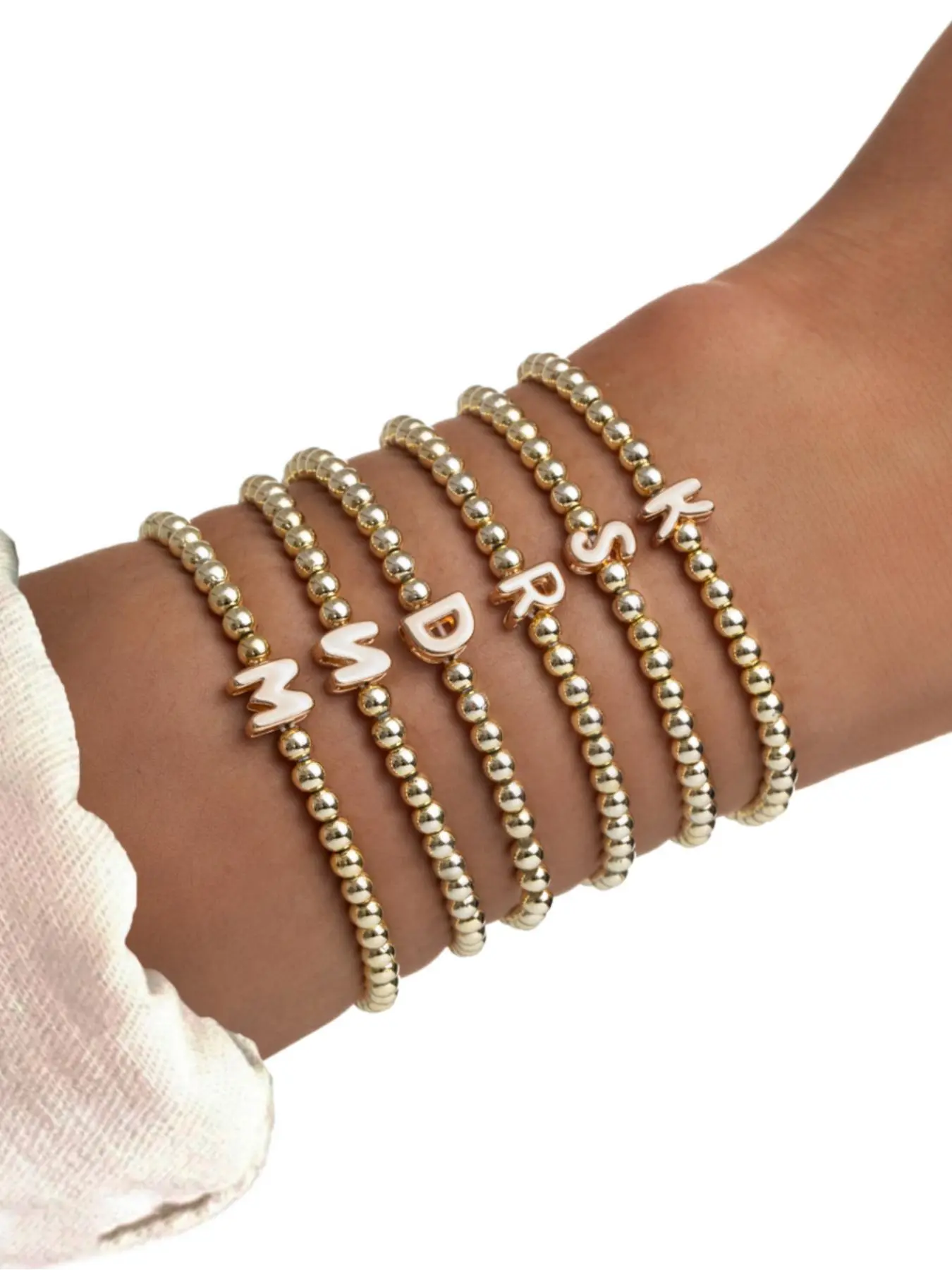 Boho Style Letter Design Beaded Bracelet, Fashionable Jewelry for Women & Girls, Trendy All-match & Exquisite Jewelry for Birthday Gift, Bohemian Bracelets