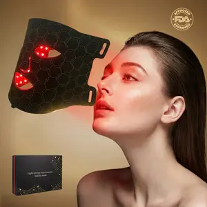 Red Light Therapy Mask for Face 7 Color Light Therapy 1 Infrared Device with 288 LED Lights 2200mAh Rechargeable 850nm NIR Skincare at Home Travel Facial Beauty Instrument