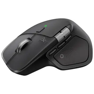 Logitech MX Master 4, Ergonomic Wireless Mouse with Advanced Performance Haptic Feedback, Ultra-Fast Scrolling, USB-C Charging, Bluetooth, Windows, MacOS - Black