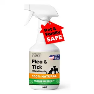 Nature’s Home Flea & Tick Spray Peppermint – 16 oz Nature’s Home Flea & Tick Spray Peppermint – 16 oz