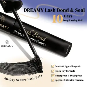 DREAMYBOND Lash Bond & Seal Glue (Black & White), Waterproof Eyelash Extension Adhesive, Cluster Lash Glue, Hypoallergenic & Sensitive Eye Safe, Long-Lasting, and Lash Glue Remover – Strong Hold & Gentle Removal for DIY & Professional Use