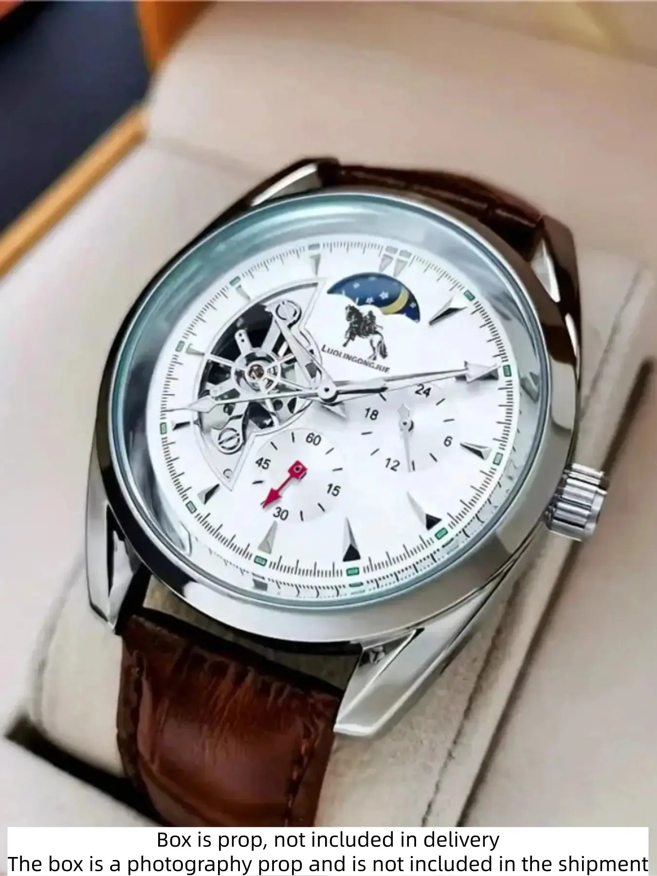 Men's Automatic Mechanical Watch, High Value Appearance, Elegant Round Dial, European Style Luxury Fashion Business Casual Versatile Cool Men's Wristwatch, Fashionable Wristwatch, Fashionable Watches