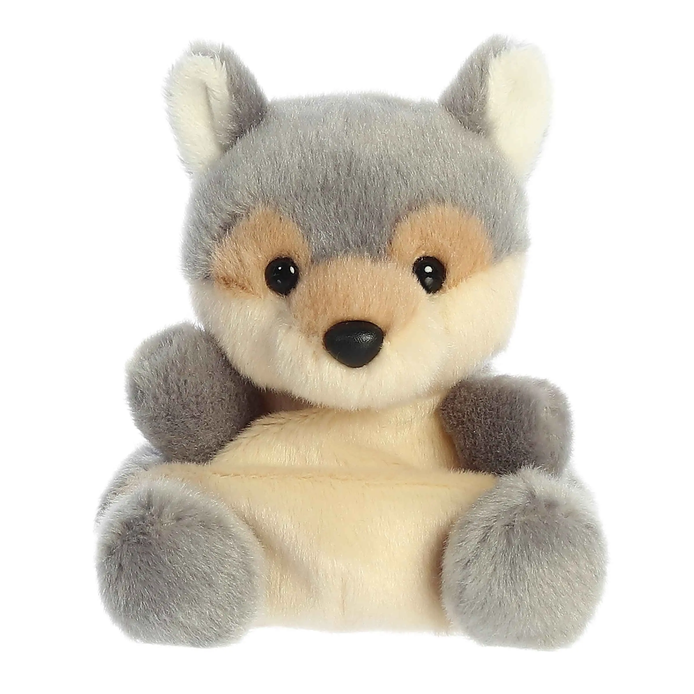 Palm Pals Adorable Lucian Wolf 5 inch Gray Mini Soft Plush Collectable Stuffed Animal Palm Pals Adorable Lucian Wolf 5 inch Gray Mini Soft Plush Collectable Stuffed Animal