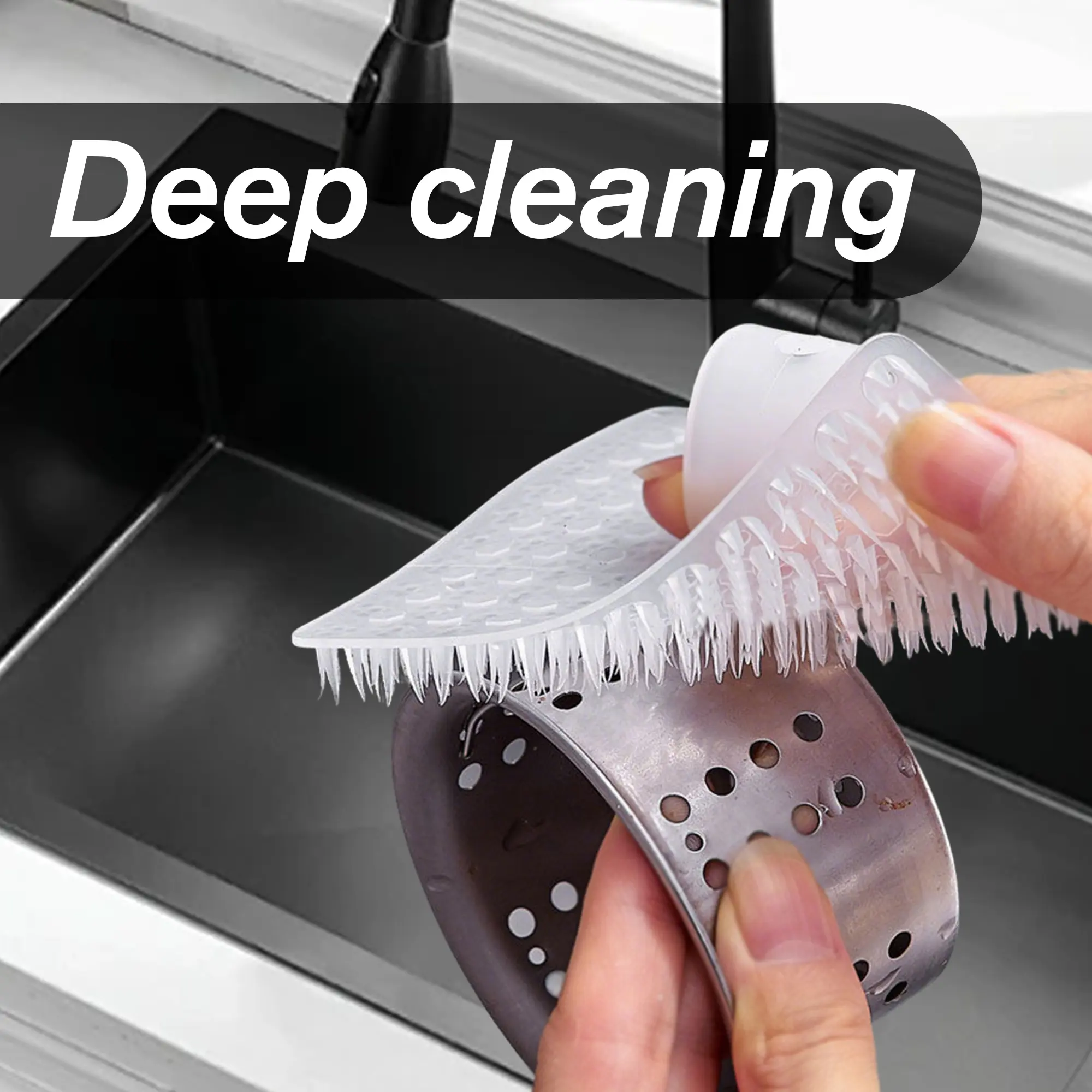 4 Counts Vegetable Scrubber, Scrubbing Tool for Carrots Potatoes Fruits Vegetables, Dense Soft Multifunctional Cleaning Brush, Mixed Designs Kitchen Silicone