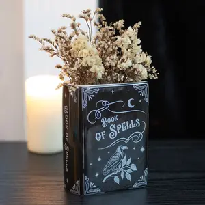 Gothic Ceramic Flower Arrangement Vase - Mystical Spell Themed Home Decor Accessory for Filler Display