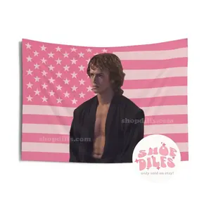 Hayden Christensen Pink Wall Tapestry American Flag  Anakin Flag