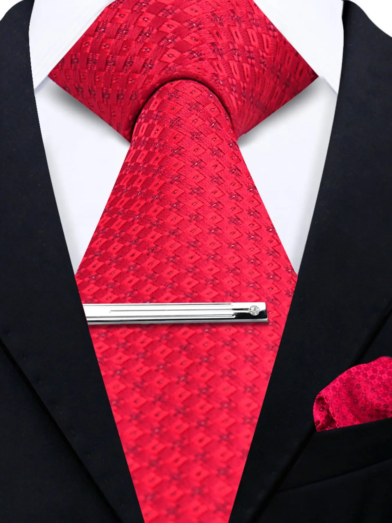 Men's Classic Striped Textured Tie Set, Tie Design, Woven Fabric, Regular Tie Width, Casual Style, Casual Elegant Tie, Suitable for Meetings, Banquets, Gatherings