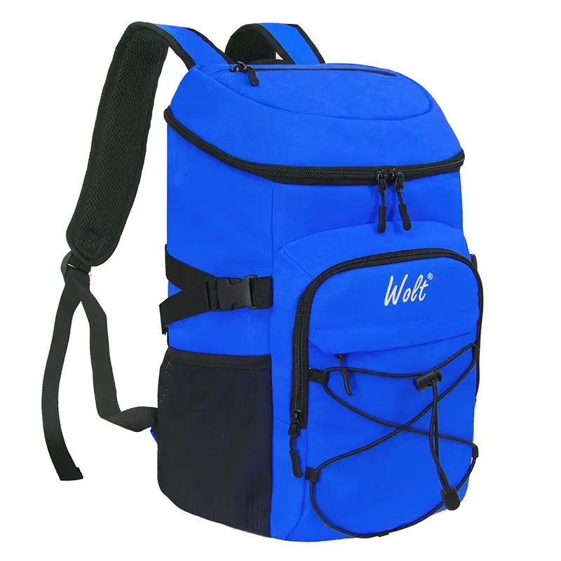 Wolt Insulated Cooler Backpack - 24-Can Thermal Leakproof Waterproof Soft-Sided Ice Retention Bag, Built-In Lunch Cooler for Camping, Travel Backpack Cooler Bags, Ice Retention Cooler,camping essentials