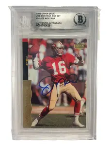 Joe Montana signed card