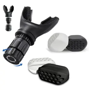 Valentine's  Gift  Jawline Respiratory Trainer Exerciser For Men&Women- Powerful Jaw Trainer - Different Resistance Levels -Double Chin Reducer Eliminator- Silicone Jaw Toner Tablets - Face Neck Shaper & Strengthener Line Chewing Gum Skincare Comfort