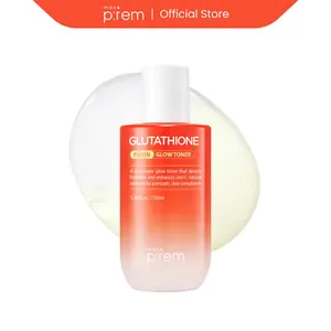 MAKE P:REM Glutathione PDRN Glow Toner 3.38 Fl Oz, 100ml | Radiance-Boosting Korean Toner for Sensitive Skin