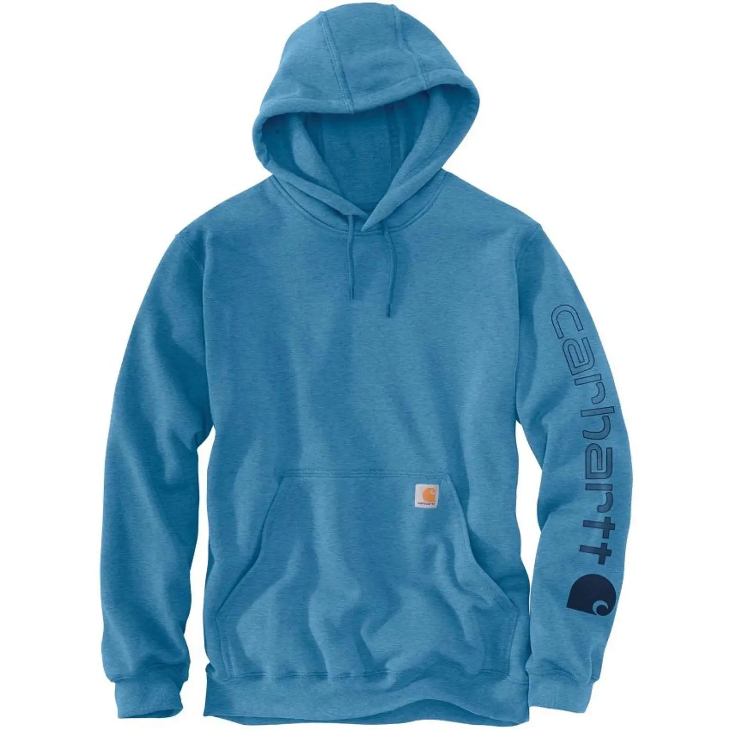 Carhartt Hoodie Mens Horizon Blue Graphic Long Sleeve Loose Fit Workwear JAX1747