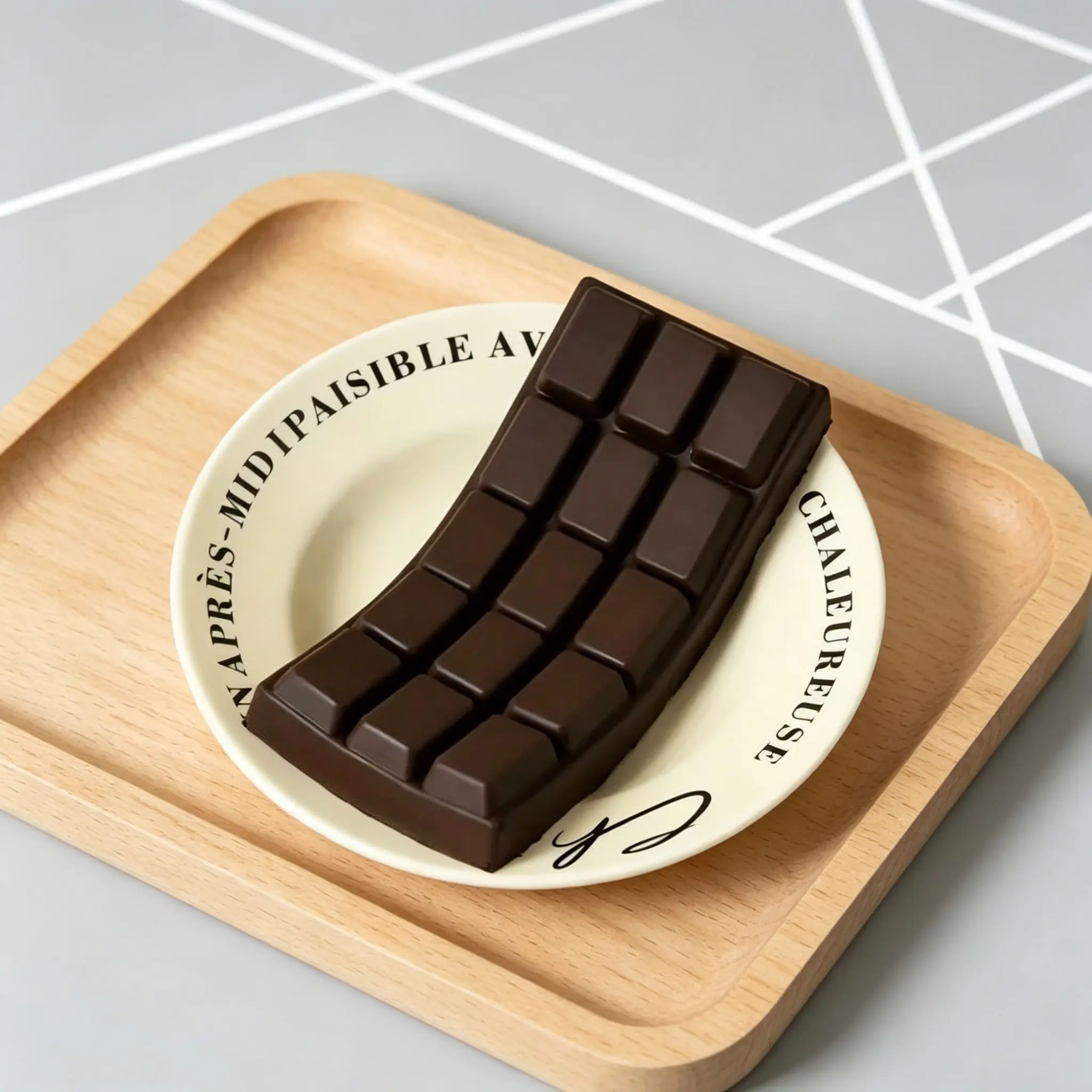Super Slow Rising & Soft Touch PU Stress Relief Toy – Realistic Chocolate Bar Design, Squishy Squeeze Fidget for Kids, Teens & Adults, a Must-Have for Stress Relief, Fun & Safe Sensory Play.