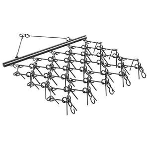 VEVOR Drag Harrow,  5 x 4.5 ft Durable Chain Harrow with 60 Sharp Teeth, Suitable for ATV UTV Tractor, Ideal for Soil Preparation, Seeding, Smoothing Landscapes, and Yard Gravel Driveway Maintenance