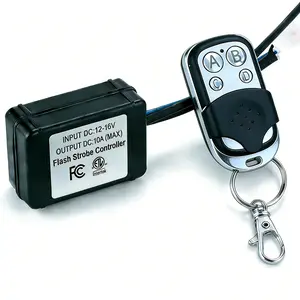 Sunpie Remote Control Wiring Harness Kit for Rock Lights, In-line Fuse Holder,4 Leads,ON-OFF-Strobe , DC12V-16V