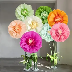 8PCS giant multi-color artificial flower, carnival background decoration artificial flower, party background, wedding, birthday, New Year's shower, spring and summer, Mother's Day, Father's Day, suitable for a variety of holiday parties Decorative Fruit
