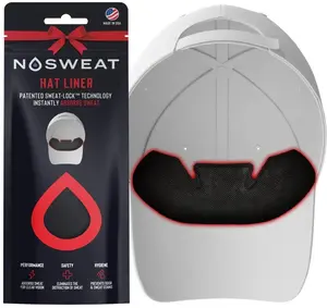 Golf Gifts - Hat Sweat Liners 3 Pack w/ Bow Packaging made in USA Patent Sweat Lock Technology All Seasons Performance Safety Hygiene, Absorbs Hat Sweat