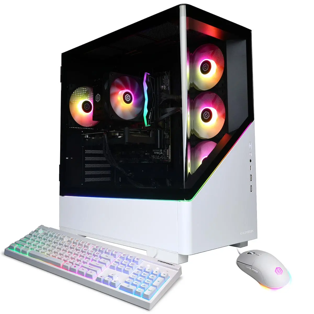 CyberPowerPC Gamer Xtreme Gaming Desktop Computer, Intel Core Ultra 7 265F 2.4GHz, 16GB RAM, 2TB SSD, NVIDIA GeForce RTX 5050 8GB, Windows 11 Home, White