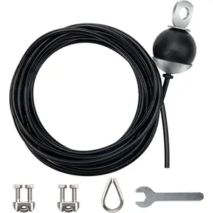 Fitness Pulley  196 Inch, Adjustable  Gym  Replacement for Pulley System, Heavy Duty Fitness Rope Machine Accessories