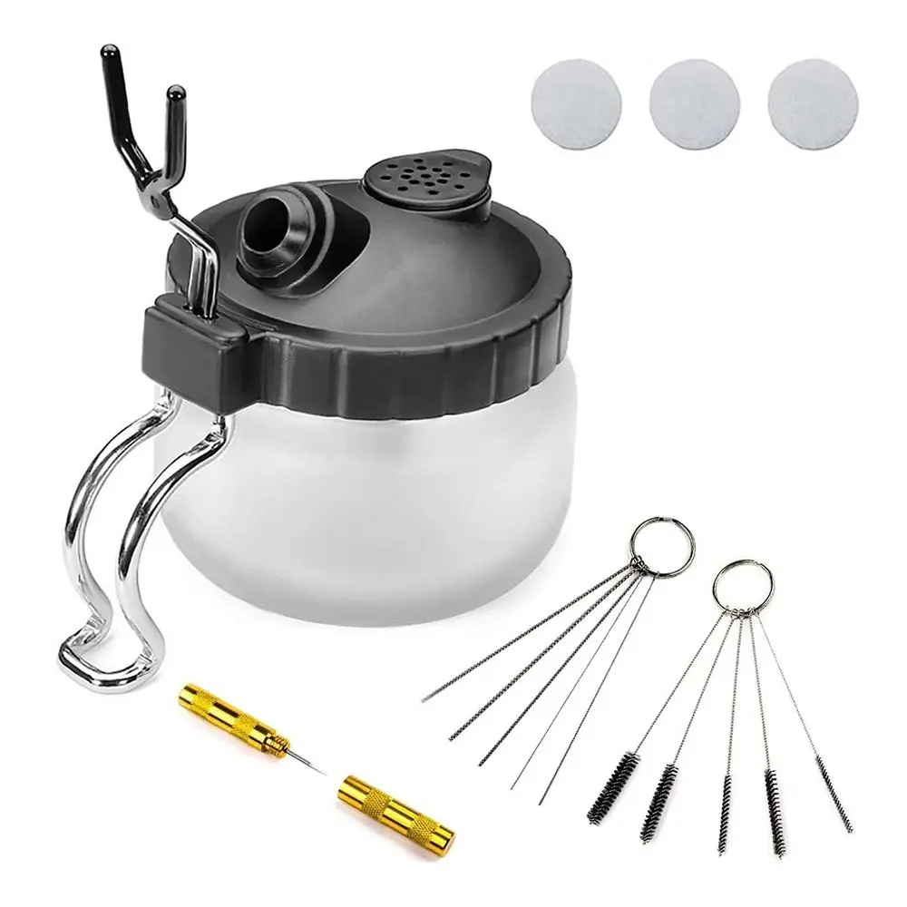 Multifunctional Spray Pen Cleaning Set, Cleaner Kit, Includes Cleaning Tools, Easy-To-Clean Container, Contains 5 Brushes + 5 Cleaning Needles + 1 Repair Tool, Cleaning Kits