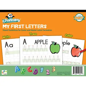 My First Letter Workbook – Visual Handwriting Practice for Early Learners  Visual Writing Paper | Grades Pre-K – K | Tracing, Writing & Coloring