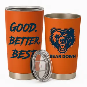 BNB [Football Gift] Good Better Best Tumbler 20oz/30oz, Chicago Cup, Chicago Tumbler, Gift for Fans, Fan Gifts, Friends and Family, Coworker Gift, Travel Mug, Insulated Water Bottle Drinkware