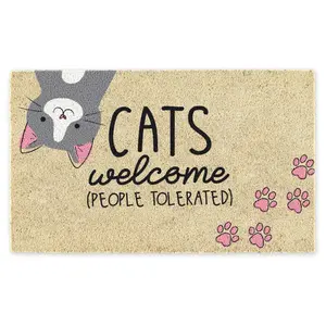 Design Imports Cats Welcome 17" x 29" Doormat