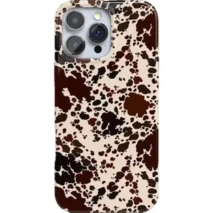 Cow Print Case, Retro Animal Print Phone Cover, Trendy Case Suitable for IPhone 17 16 15 14 13 12 11