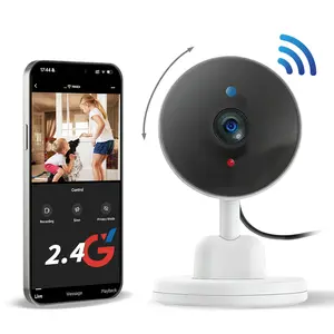 2.4G Wifi Indoor Security Camera,Baby Monitor,Toddlers,Home Surveillance Camera,Smart Pet Camera,APP Live View,Auto IR Night Vision,2-Way Audio Siren,360° Rotation,Cloud & SD Card Storage,24/7 Recording,Camera System,Easy To Install,4pcs Bundle Pack