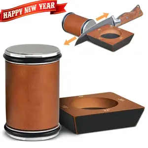 2026 New Rolling Knife Sharpener with Industry Diamonds - 15, 20, 18, 22 Degree Sharpening, 4 Angle - Knife Sharpening Made Easy, different angles for sharp edges, suitable for any hardness of steel, wooden grips for honing Kitchen Gadgets & Gifts